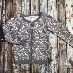 Winter Wonderland Gray Birdie Cardigan